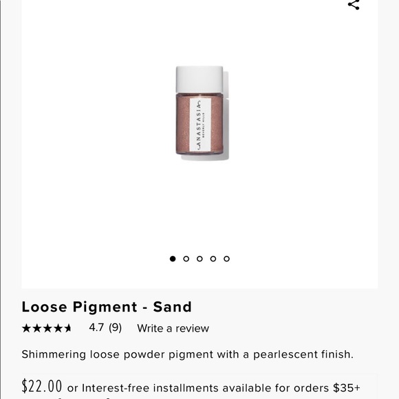 Anastasia Beverly Hills Loose Pigment Makeup - Picture 2 of 5